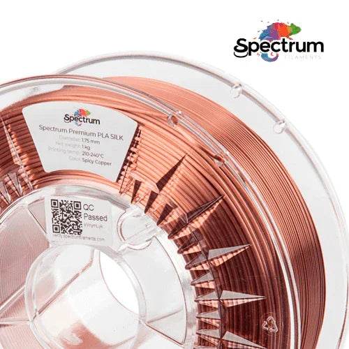 PLA SILK 1kg Spicy Copper - Cobre 1.75mm - SPECTRUM FILAMENTS - Criaconsensos - Serviços Gráficos e Publicidade